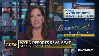 Wynn Resports reports EPS miss [upl. by Ariajaj]