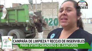 RECOJO DE INSERVIBLES PARA EVITAR CRIADEROS DE ZANCUDOS [upl. by Loseff]