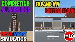 EXPANDING MY NEW BOTTOM FLOOR  BETA MART SIMULATOR GAMEPLAY 10 [upl. by Anecuza]