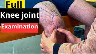 Knee joint examinationفحص كامل لمفصل الركبة [upl. by Katherine610]