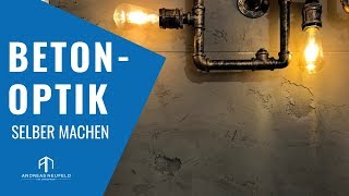 BETONOPTIK selber machen 2019  Beton Wand amp Decke selbst machen  Der Wandprofi [upl. by Kristina]