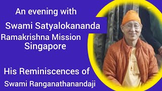 An evening with Swami Satyalokananda। His reminiscences of Swami Ranganathananda and the order। [upl. by Alliber]