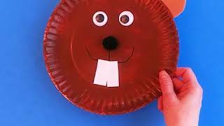 Paper Plate Groundhog Craft for Kindergarten [upl. by Yenar]