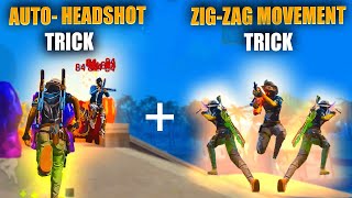 Top 5 New ZigZag Movement  AutoHeadshot Trick Hindi  Raistar Fast Movement amp Headshot Trick FF [upl. by Avictor]