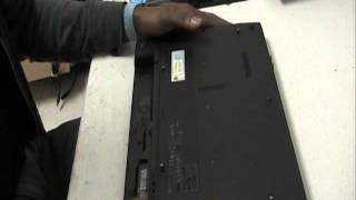 HP Compaq 610 Hard Drive removal [upl. by Annaxor502]