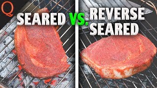 Reverse Sear Steak Vs Regular  Webber Kettle Ft Kosmos Q [upl. by Bael481]