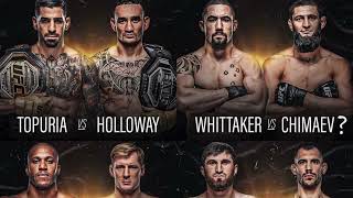 UFC 308 Ilia Topuria vs Max Holloway Robert Whittaker vs Khamzat Gane vs Volkov Main Card Picks [upl. by Doreg621]