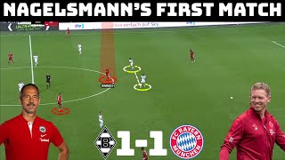 Tactical Analysis  Bayern Munich 11 Gladbach  Nagelsmann amp Hutters First Games [upl. by Ainyt]