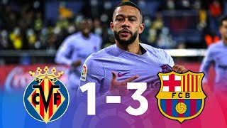 Villarreal vs Barcelona 13 La Liga 202122  MATCH REVIEW [upl. by Ettolrahc]