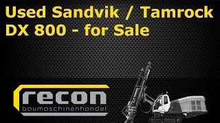 Used Sandvik DX 800 FOR SALE  Blasthole Drilling Rig  Used Tamrock Ranger 800  Used Rock Drill [upl. by Adnik]