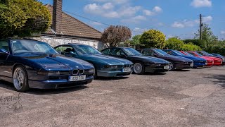 BMW E31 8 Series Car Meet 840ci 850ci 850csi Alpina [upl. by Yleoj]