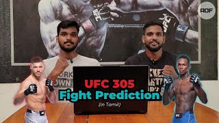 UFC 305 Fight Predictions  Dricus Du Plessis Vs Israel Adesanya  Main Card  MMA In Tamil [upl. by Britney483]