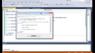 VBNET  How To Export RichTextBox Text To Text File In Visual Basic Net with source code [upl. by Curcio534]