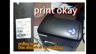 printer label thermalprint thermal paling awetprint thermal model okay okay D100BL [upl. by Eemla]