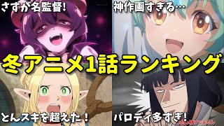 【全28作品】2024年冬アニメ一巡目感想ランキング！一話切り続出？なろう系多すぎ！ [upl. by Nallaf10]