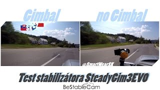 Test stabilizátora pre GoPro  SKCZ SteadyGim3EVO [upl. by Gnilsia]