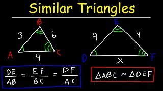 Similar Triangles and Figures Enlargement Ratios amp Proportions Geometry Word Problems [upl. by Cohla]