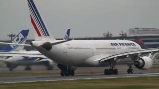 Air France Airbus A330200 Take off at Narita RW16R [upl. by Innek]