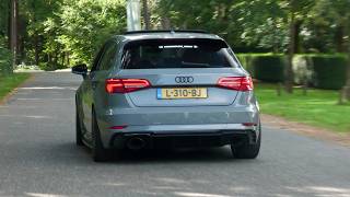 750HP TTE700 Audi RS3 8V  Accelerations Flames amp Revs [upl. by Otilia]