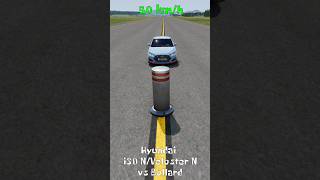 BeamNGdrive Hyundai i30 N  Veloster N vs Bollard on 50250 kmh [upl. by Robma]