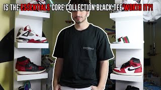 IS THE FEAR OF GOD ESSENTIALS CORE COLLECTION BLACK TEE WORTH IT OUTFITS [upl. by Aicemaj]