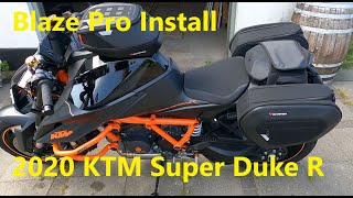 PRO BLAZE H saddlebag install on 2020 KTM 1290 Super Duke R [upl. by Kinimod]