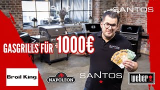 1000€ Gasgrill Vergleich 2023  Napoleon vs Weber vs Broil King vs SANTOS [upl. by Millan]