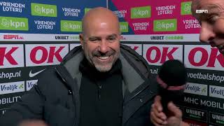 Bosz over Mauro Júnior quotHij was vandaag voor mij de beste man op het veldquot  NAC 03 PSV  nacpsv [upl. by Rebmyk668]