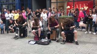 The Scratch busking on Grafton Street in Dublin 150717 AMAZING [upl. by Leinnad]