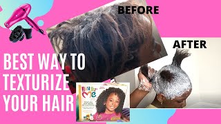 EASIEST WAY TO TEXTURIZE NATURAL HAIR WITHOUT COMBING THE HAIR FROM START TO FINISH [upl. by Etnomal]