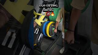 EGO LIFTING🔞 560KG🔥 fitwithashi egolifting legpress heavymetal lifting injuryupdate ytshorts [upl. by Scheider]