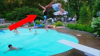 CRAZIEST DIVING BOARD FLIPS [upl. by Lassiter465]