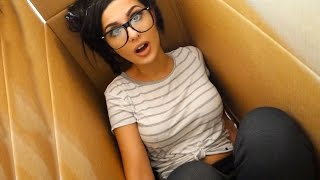 I Mailed Myself In A BOX amp IT WORKED  HUMAN MAIL CHALLENGE [upl. by Allistir750]