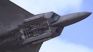 F22 RAPTOR DEMO Hickam Air show Hawaii 2014 Part01 [upl. by Innus112]