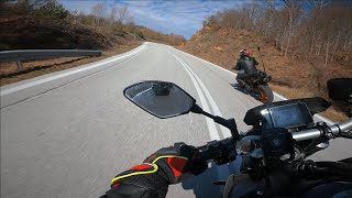 Yamaha MT09 vs KTM Duke 890R  RAW Onboard [upl. by Mcwilliams]