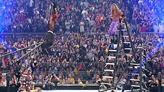 Edge spears Jeff Hardy in midair WrestleMania XSeven [upl. by Noyerb]