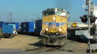 Union Pacific Freight Action at Redondo Junction  111409 [upl. by Eentirb]