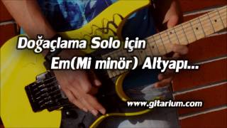 Mi minör Solo Altyapısı 1  Backing Track For Jam in Em [upl. by Ahsiekam]