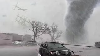 Now in Huelva Spain Tornado on Isla Cristina causes havoc [upl. by Nowtna]