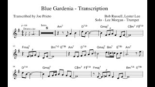 Lee Morgan  Blue Gardenia Transcription [upl. by Kyred358]