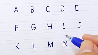 Handwriting Practice  Capital Letters of the Alphabet  How to Write Letters A to Z [upl. by Adiv]