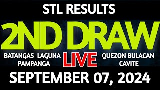 Stl Result Today 2nd draw September 07 2024 STL Batangas Live [upl. by Fuller490]