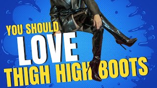 Falling in love Thigh high boots try on 2024 fashion boots luxury heels [upl. by Nelaf746]