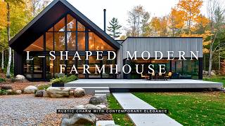 Stunning LShaped Modern Farmhouse – Blending Rustic Charm with Contemporary Elegance [upl. by Keene]