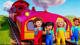 Train Choo Choo Song  Colorful Train  Nursery Rhymes amp Kids Songs [upl. by Imerej215]