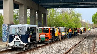 NARCOA Speeder Charter Ravenna Kent amp Return on the ABC Railway [upl. by Frasier]