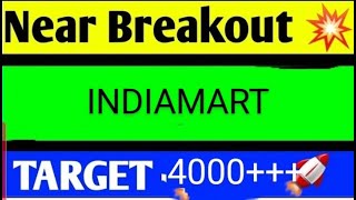 indiamart share latest news today indiamart share analysis indiamart share target [upl. by Yruy]