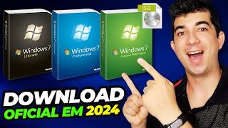 😱Como BAIXAR o Windows 7 ORIGINAL Todas as Versões 2024 [upl. by Enyak852]