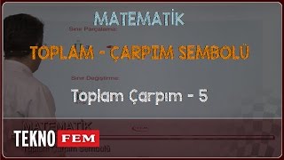 YGSLYS MATEMATİK  Toplam Çarpım  5 [upl. by Nauwtna]