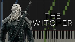 Toss A Coin To Your Witcher  The Witcher  Piano Tutorial [upl. by Vedi548]